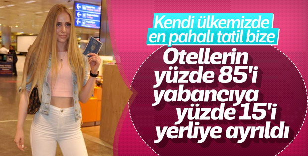 Otel odalarının yüzde 85’i yabancı turiste ayrıldı