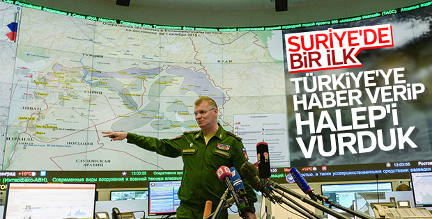 Rusya Halep’teki mevzileri vurdu