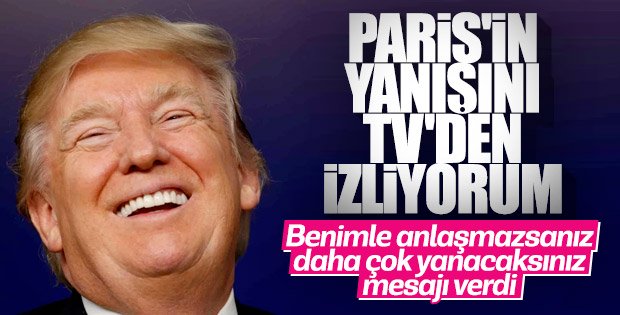 Trump'tan Avrupa'ya: Avrupa'nın bize para ödemesi lüzumlu