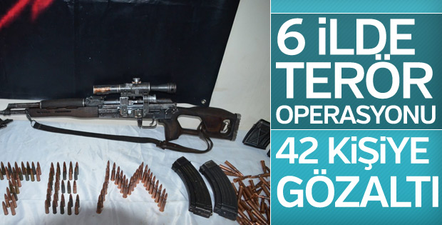 Van merkezli 6 ilde PKK operasyonu