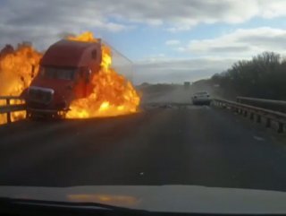 Yola fırlayan teker kazaya neden oldu