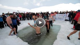 2750 Rakımda Suya Girdiler