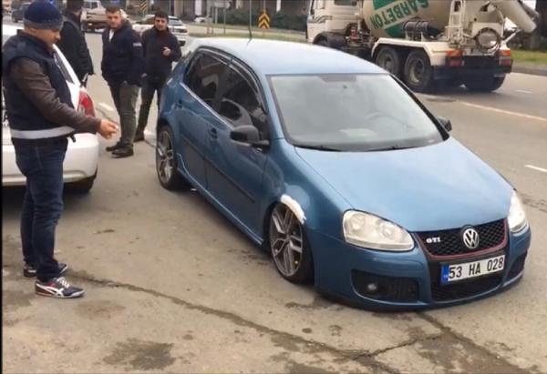 Rize’de 500 modifiye araca operasyon yapılmış oldu