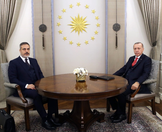 Cumhurbaşkanı Erdoğan, MITOS Başkanı Fidan'ı Kabul Etti