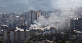 Rize'de korkutan yangın