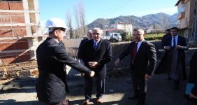 Rize Valisi Kemal Çeber Diş Hekimliği Fakültesi inşaatını inceledi